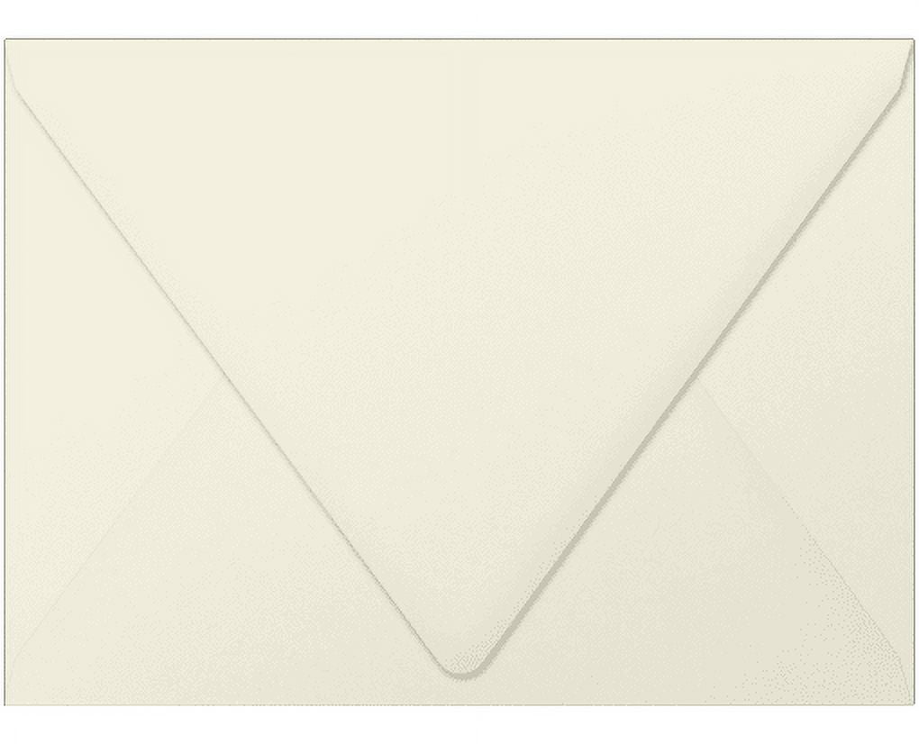 LUXPaper A7 Contour Flap Invitation Envelopes, 5 1/4 x 7 1/4, Natural, 70lb, 50 Pack