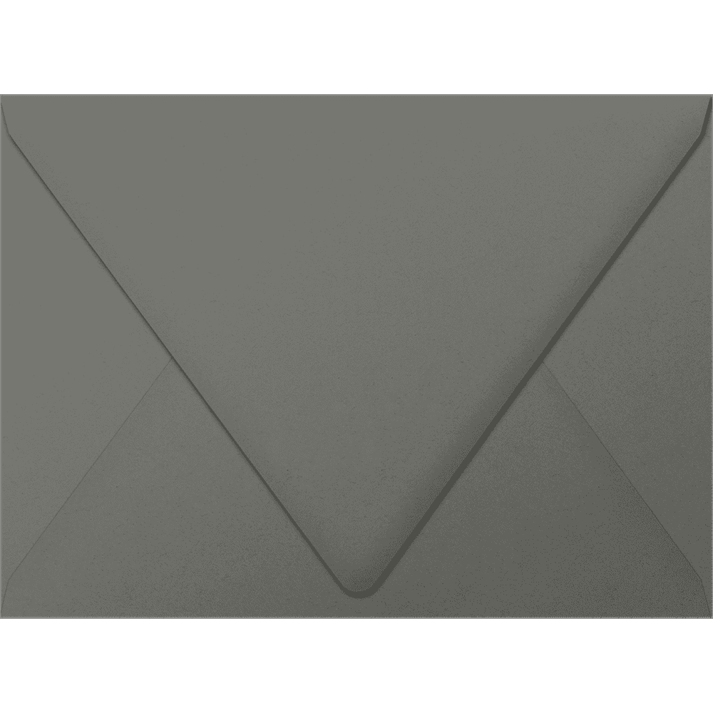 LUXPaper A7 Contour Flap Invitation Envelopes, 5 1/4 x 7 1/4, Smoke Gray, 80lb, 50 Pack