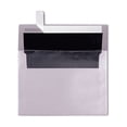 thumbnail image 1 of LUXPaper A7 Foil Lined Envelopes, 5 1/4 x 7 1/4, Peel & Press, 80 lb. Silver w/ Black Lining, 250 Pack, 1 of 1