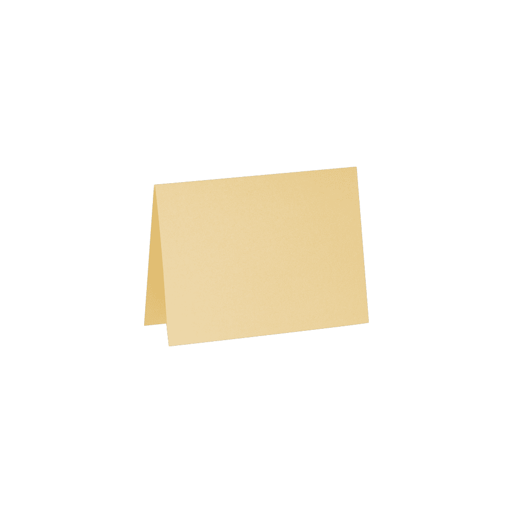 LUXPaper A7 Folded Card, 5 1/8 x 7, Blonde Light Gold Metallic, 250 Pack