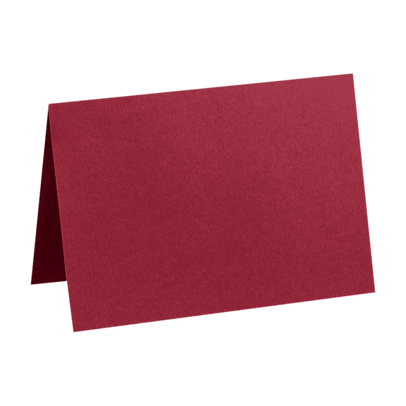 LUXPaper A7 Folded Card, 5 1/8 x 7, Garnet Red, 250 Pack