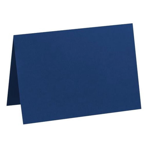 LUXPaper A7 Folded Card, 5 1/8 x 7, Navy Blue, 50 Pack