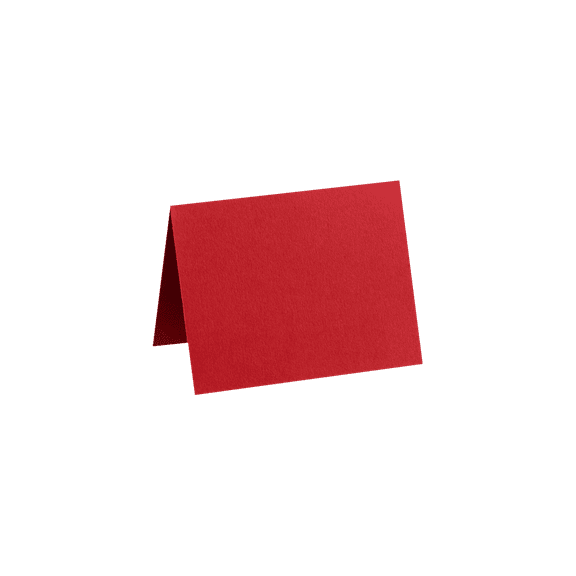 LUXPaper A7 Folded Card, 5 1/8 x 7, Ruby Red, 50 Pack