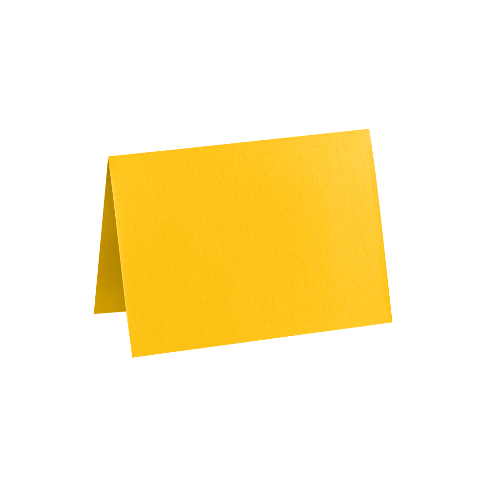 LUXPaper A7 Folded Card, 5 1/8 x 7, Sunflower Yellow, 50 Pack