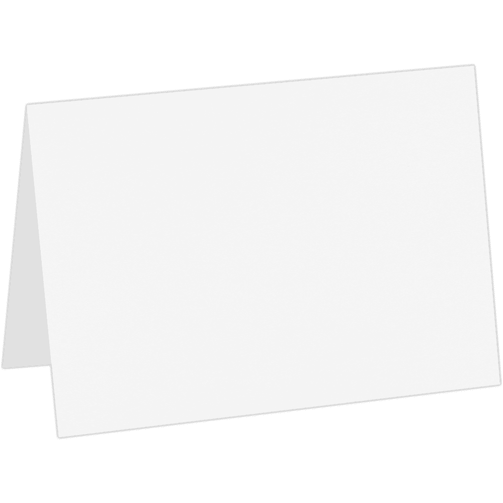 LUXPaper A7 Folded Card, 5 1/8 x 7, White, 50 Pack