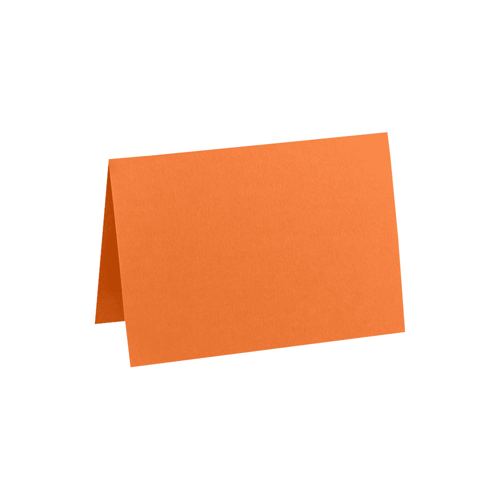 LUXPaper A7 Folded Notecards, 5 1/8 x 7, Mandarin Orange, 1000 Pack