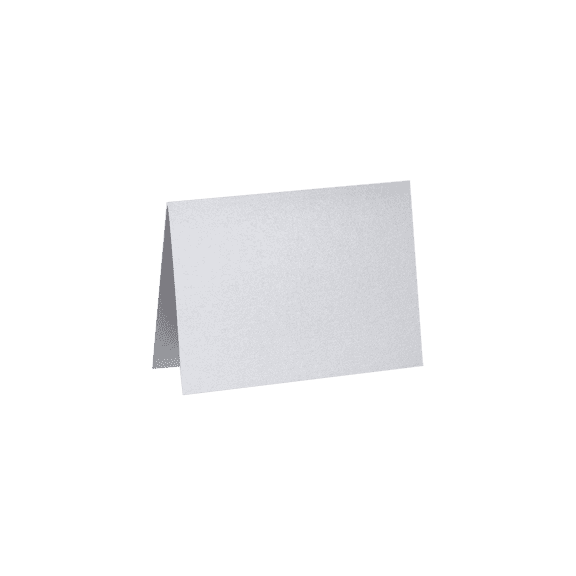 LUXPaper A7 Folded Notecards, 5 1/8 x 7, Silver Metallic, 1000 Pack
