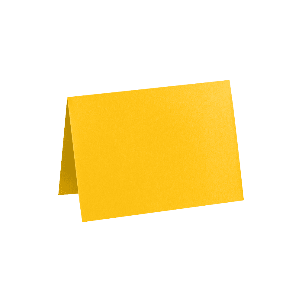 LUXPaper A7 Folded Notecards, 5 1/8 x 7, Sunflower Yellow, 1000 Pack