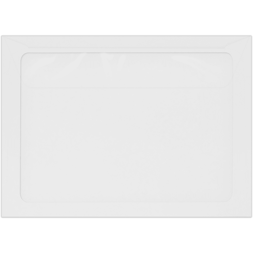 LUXPaper A7 Full Face Window Envelopes, Peel & Press, 5 1/4 x 7 1/4, Clear Translucent, 30lb, 50 Pack