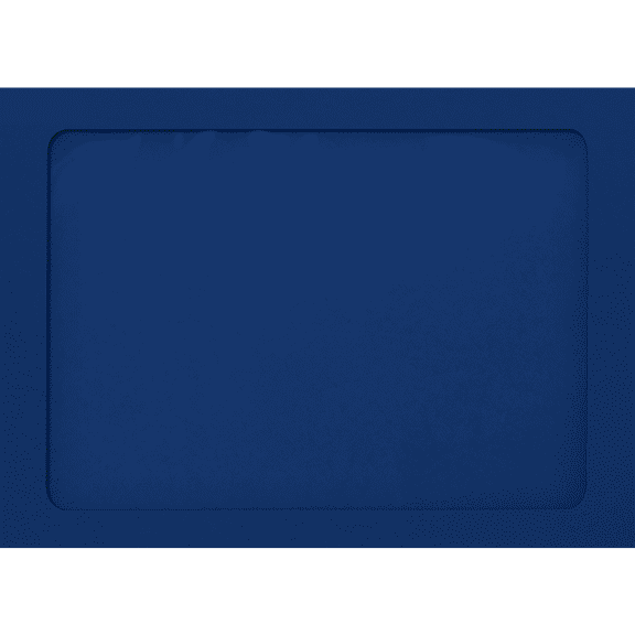 LUXPaper A7 Full Face Window Envelopes, Peel & Press, 5 1/4 x 7 1/4, Navy, 80lb, 50 Pack