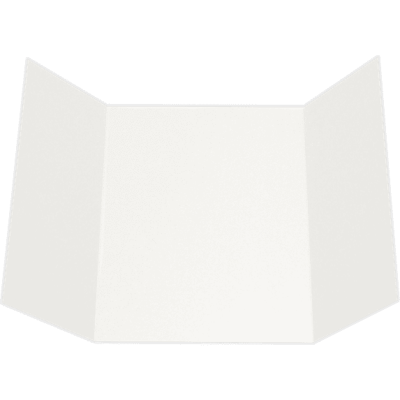 LUXPaper A7 Gatefold Invitation, 5 x 7, White Linen, 50 Pack