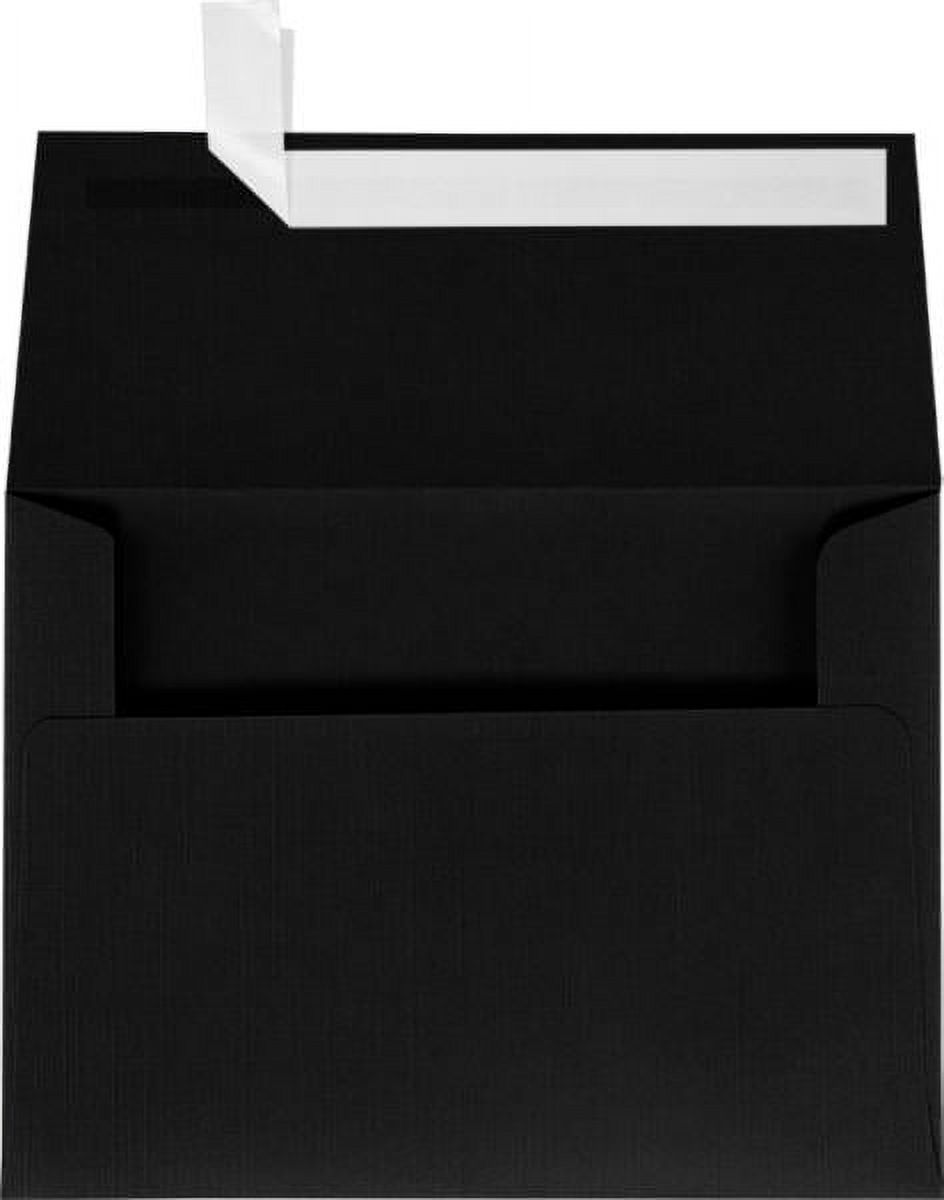 LUXPaper A7 Invitation Envelopes, 5 1/4 x 7 1/4, Black Linen, 500/Pack