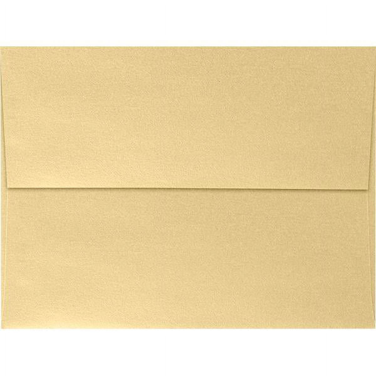 LUXPaper A7 Invitation Envelopes, 5 1/4 x 7 1/4, Blonde Gold Metallic, 50/Pack