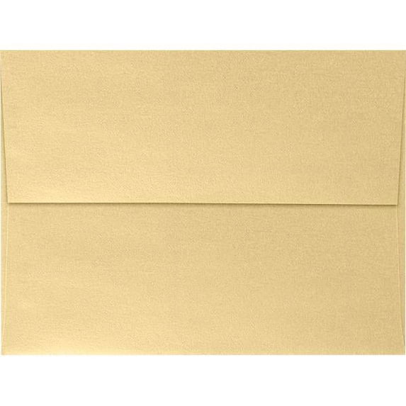 LUXPaper A7 Invitation Envelopes, 5 1/4 x 7 1/4, Blonde Metallic, 1000/Pack
