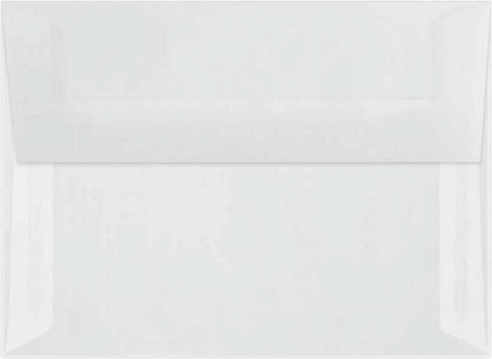 LUXPaper A7 Invitation Envelopes, 5 1/4 x 7 1/4, Clear Translucent, 250/Pack