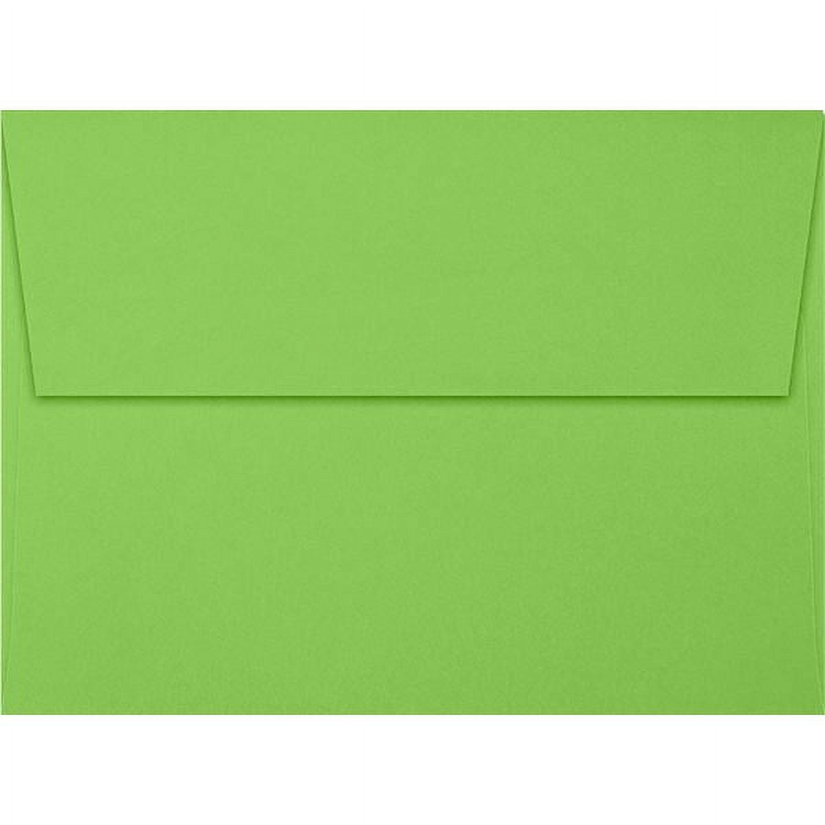 LUXPaper A7 Invitation Envelopes, 5 1/4 x 7 1/4, Limelight, 250/Pack