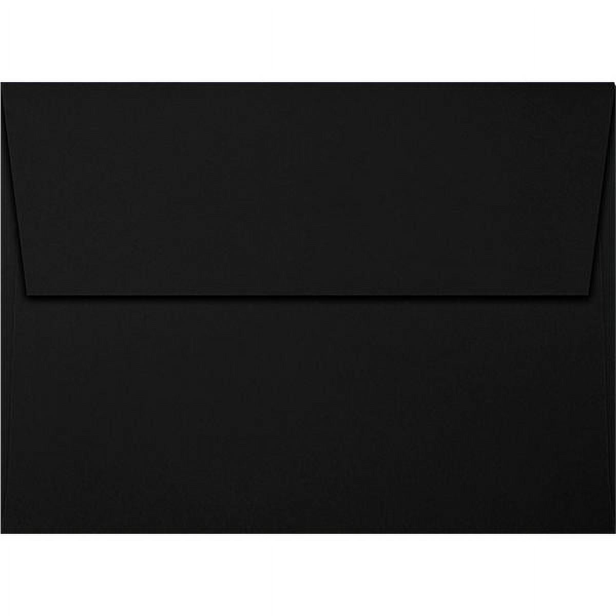 LUXPaper A7 Invitation Envelopes, 5 1/4 x 7 1/4, Midnight Black, 250/Pack