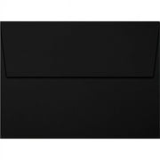 LUXPaper A7 Invitation Envelopes, 5 1/4 x 7 1/4, Midnight Black, 250/Pack