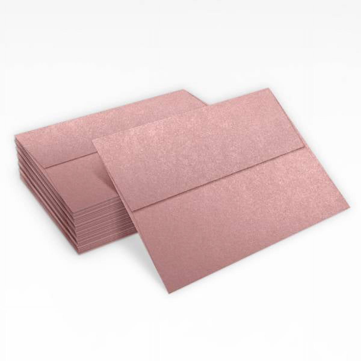 LUXPaper A7 Invitation Envelopes, 5 1/4 x 7 1/4, Misty Rose Metallic, 250/Pack