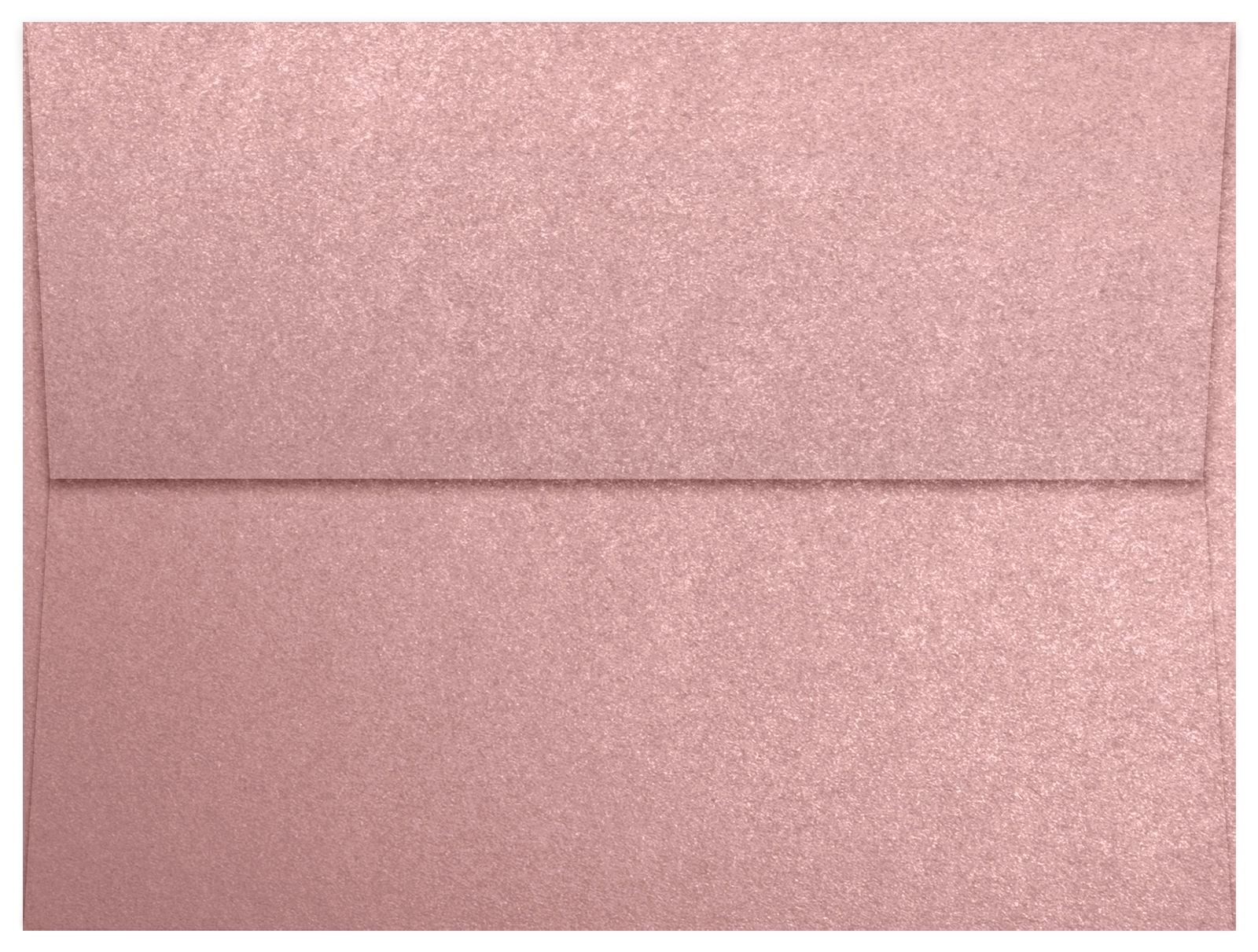 LUXPaper A7 Invitation Envelopes, 5 1/4 x 7 1/4, Misty Rose Metallic, 50/Pack