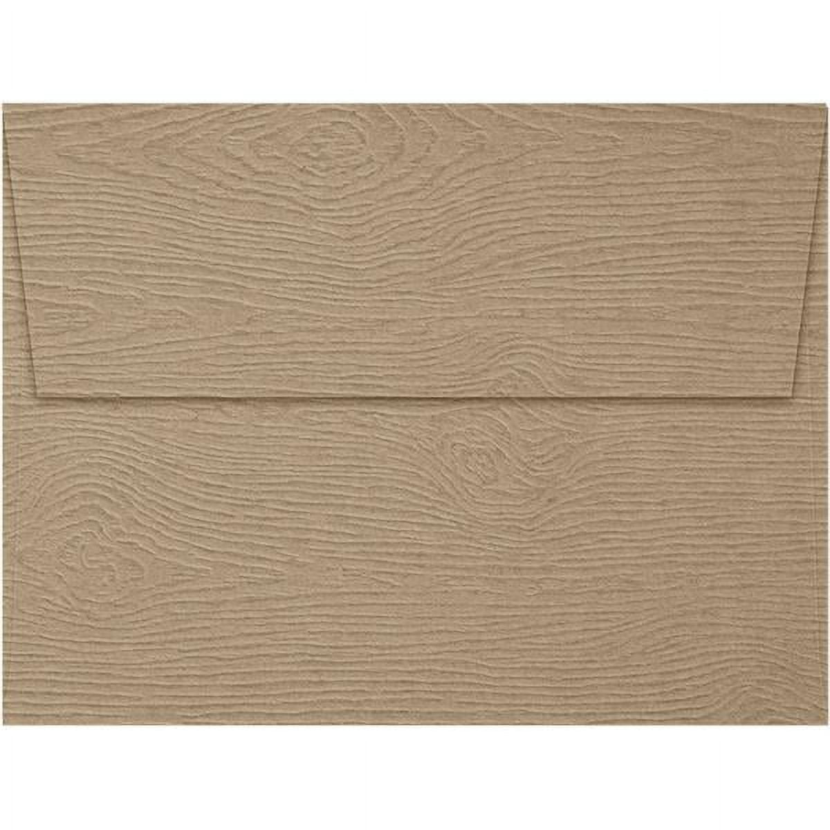 LUXPaper A7 Invitation Envelopes, 5 1/4 x 7 1/4, Oak Woodgrain, 1000/Pack