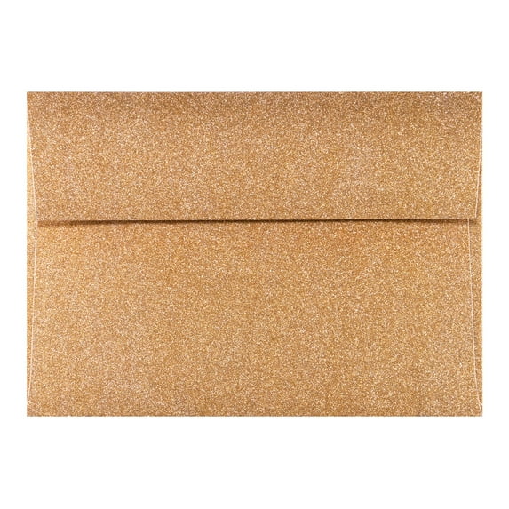 LUXPaper A7 Invitation Envelopes, 5 1/4 x 7 1/4, Rose Gold Sparkle, 50/Pack