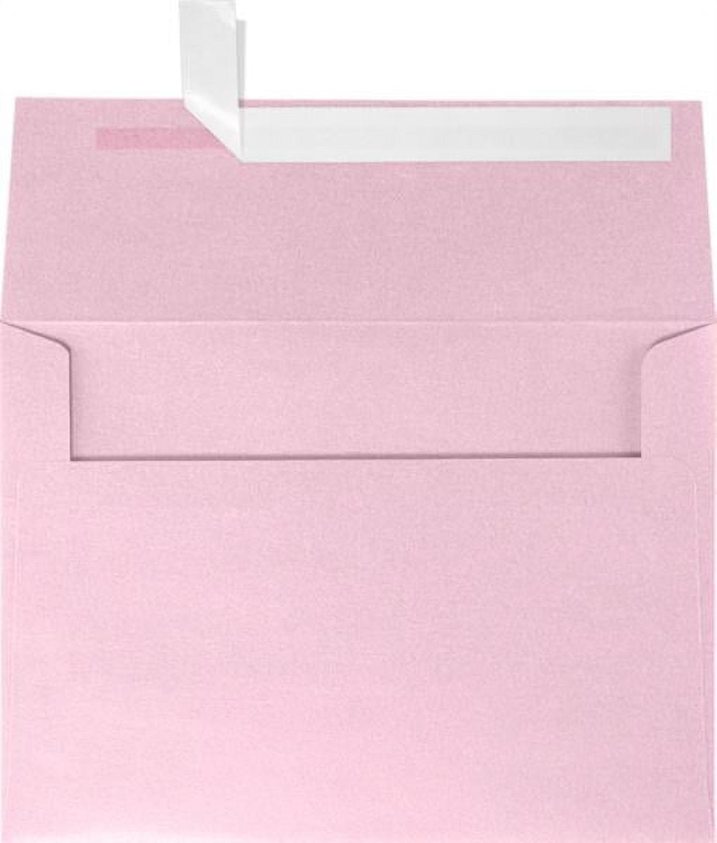 LUXPaper A7 Invitation Envelopes, 5 1/4 x 7 1/4, Rose Quartz Metallic, 500/Pack
