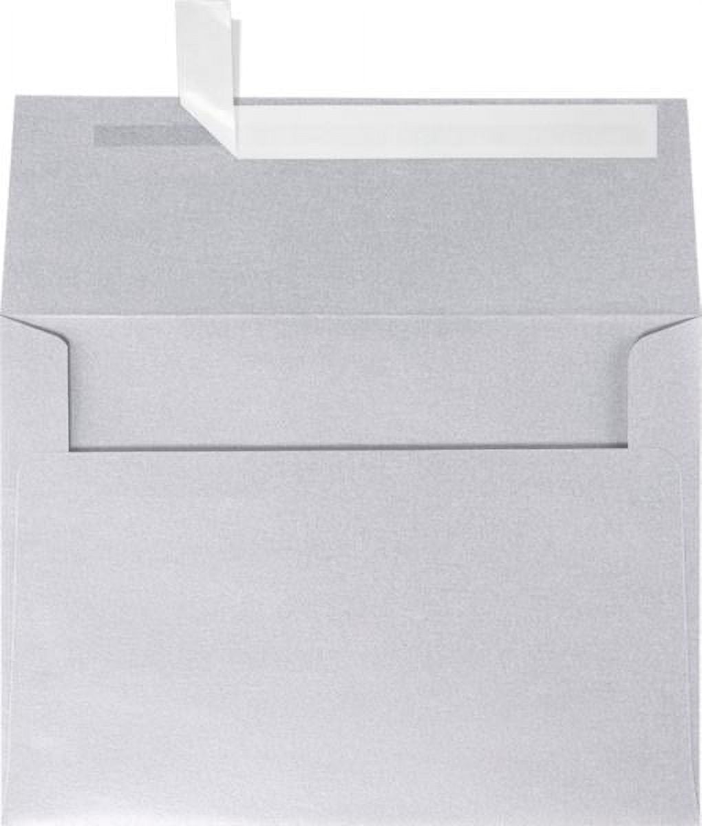 LUXPaper A7 Invitation Envelopes, 5 1/4 x 7 1/4, Silver Metallic, 250/Pack