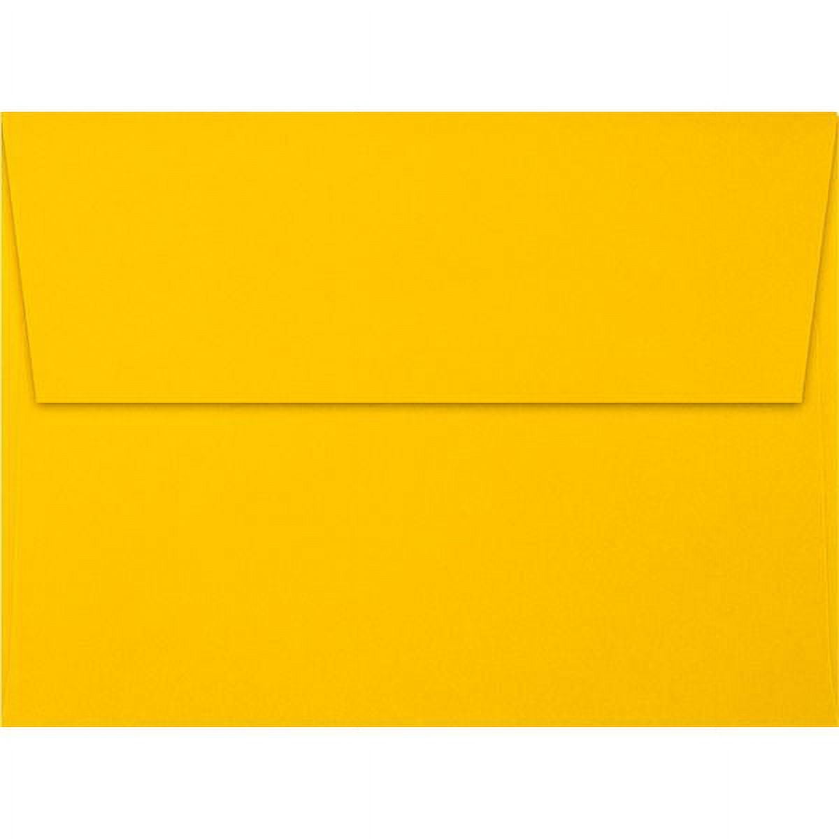 LUXPaper A7 Invitation Envelopes, 5 1/4 x 7 1/4, Sunflower, 250/Pack