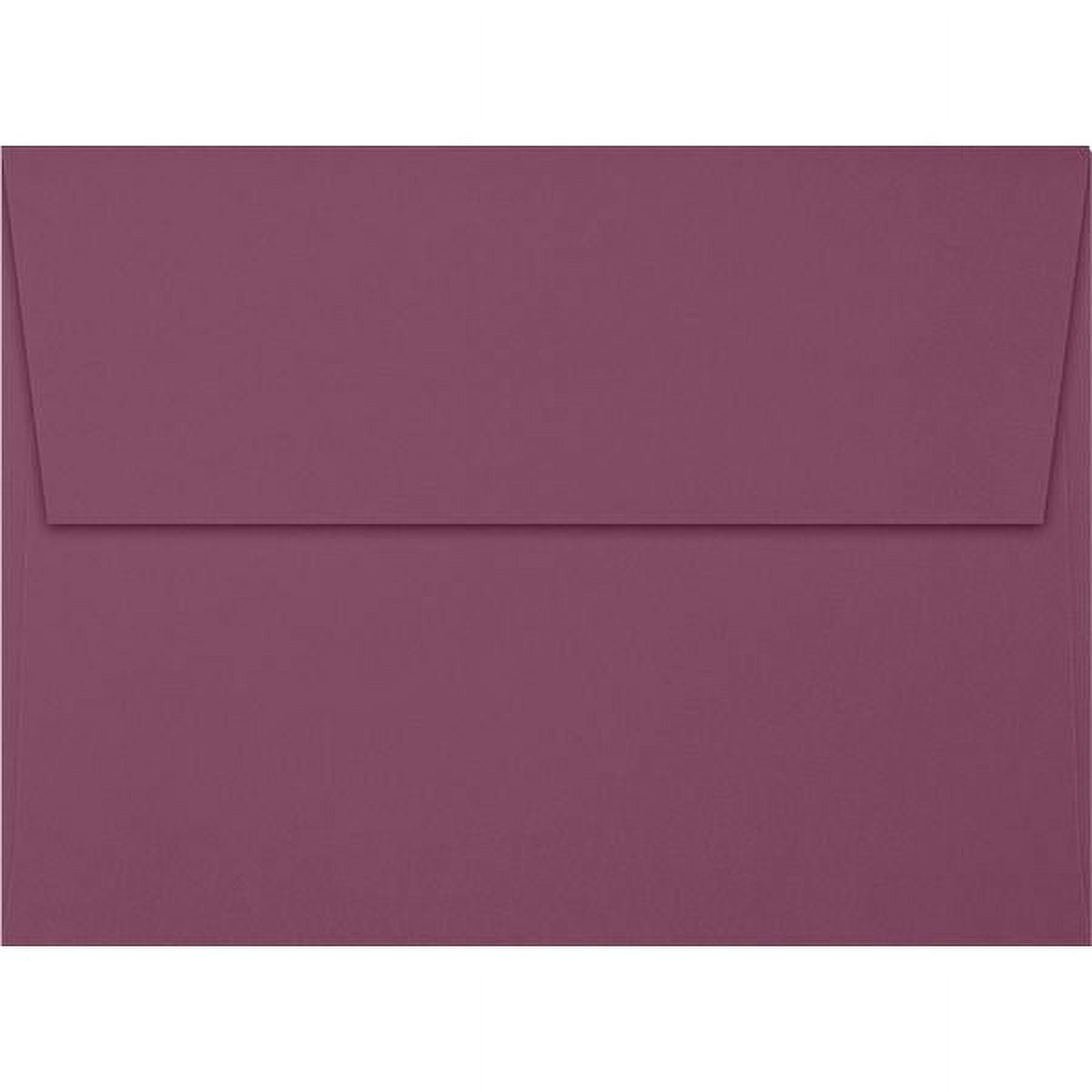 LUXPaper A7 Invitation Envelopes, 5 1/4 x 7 1/4, Vintage Plum, 50/Pack