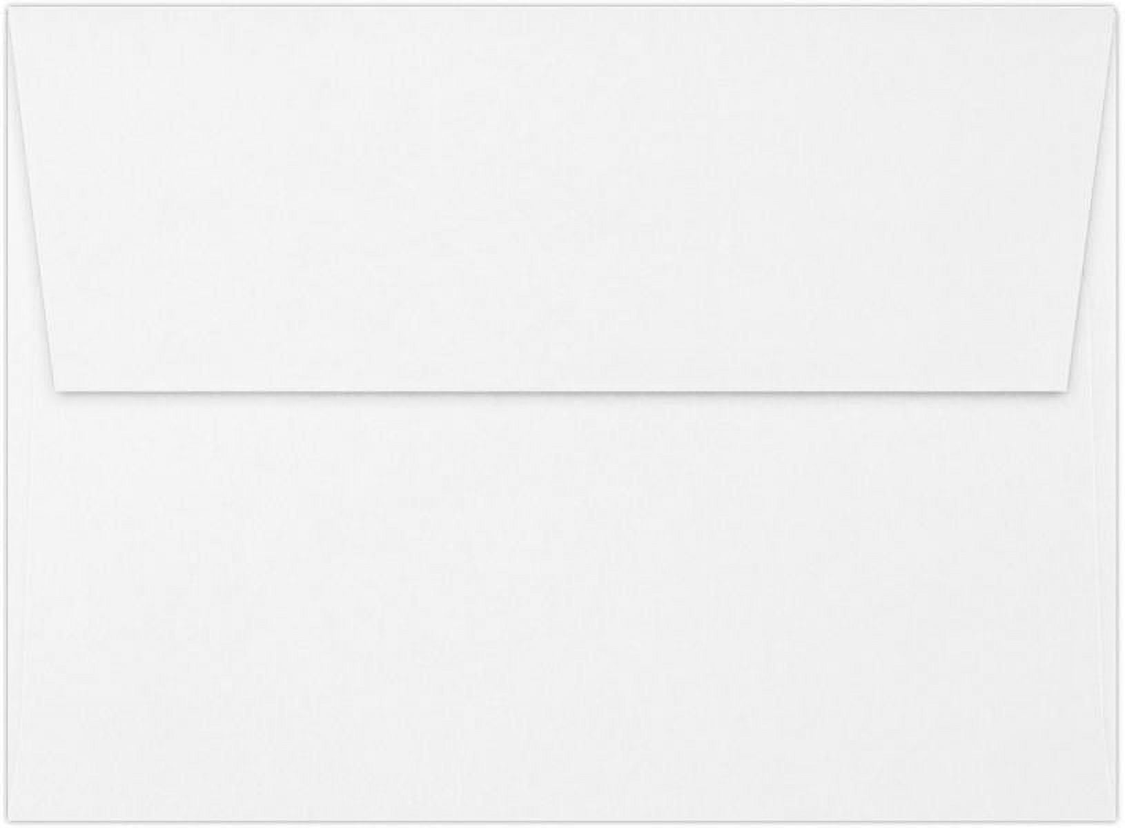 LUXPaper A7 Invitation Envelopes, 5 1/4 x 7 1/4, White, 50/Pack - Walmart.com