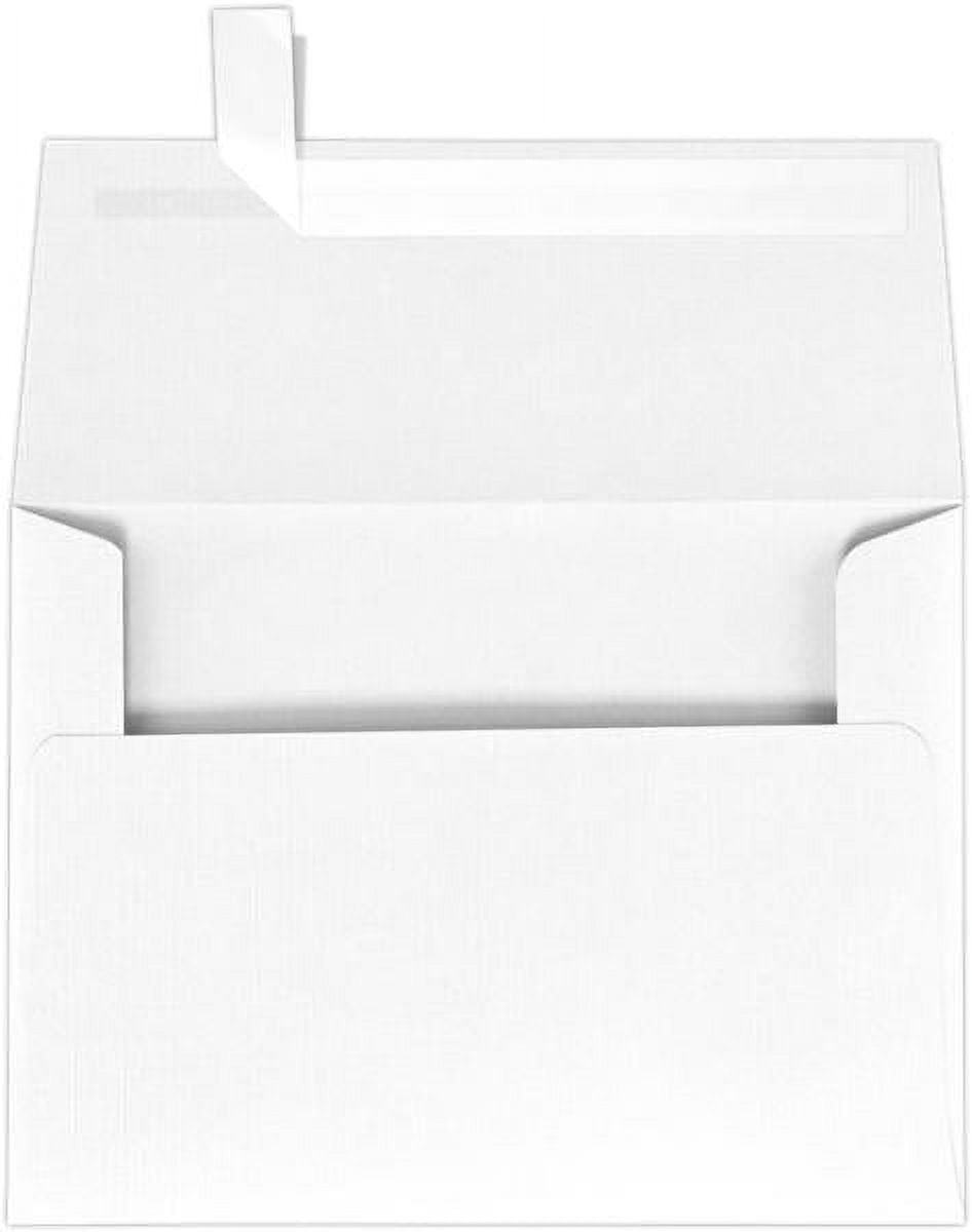 LUXPaper A7 Invitation Envelopes, 5 1/4 x 7 1/4, White Linen, 250/Pack