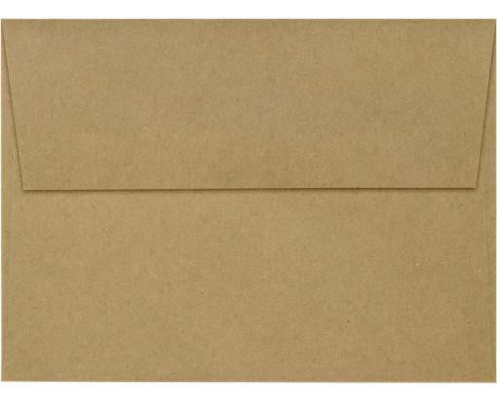LUXPaper A7 Invitation Envelopes w/Peel & Press, 5 1/4 X 7 1/4, Grocery Bag Brown, 25 Pack
