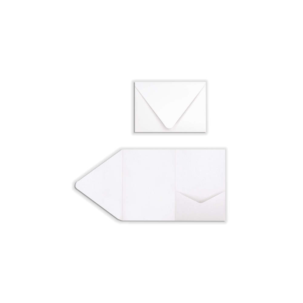 LUXPaper A7 Pocket Invitations, 5 x 7, 100lb, Bright White, 20 Pack