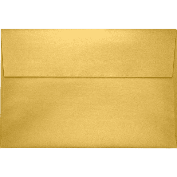 LUXPaper A8 Invitation Envelopes w/Peel & Press, 5 1/2 x 8 1/8, Gold Metallic, 1000 Pack