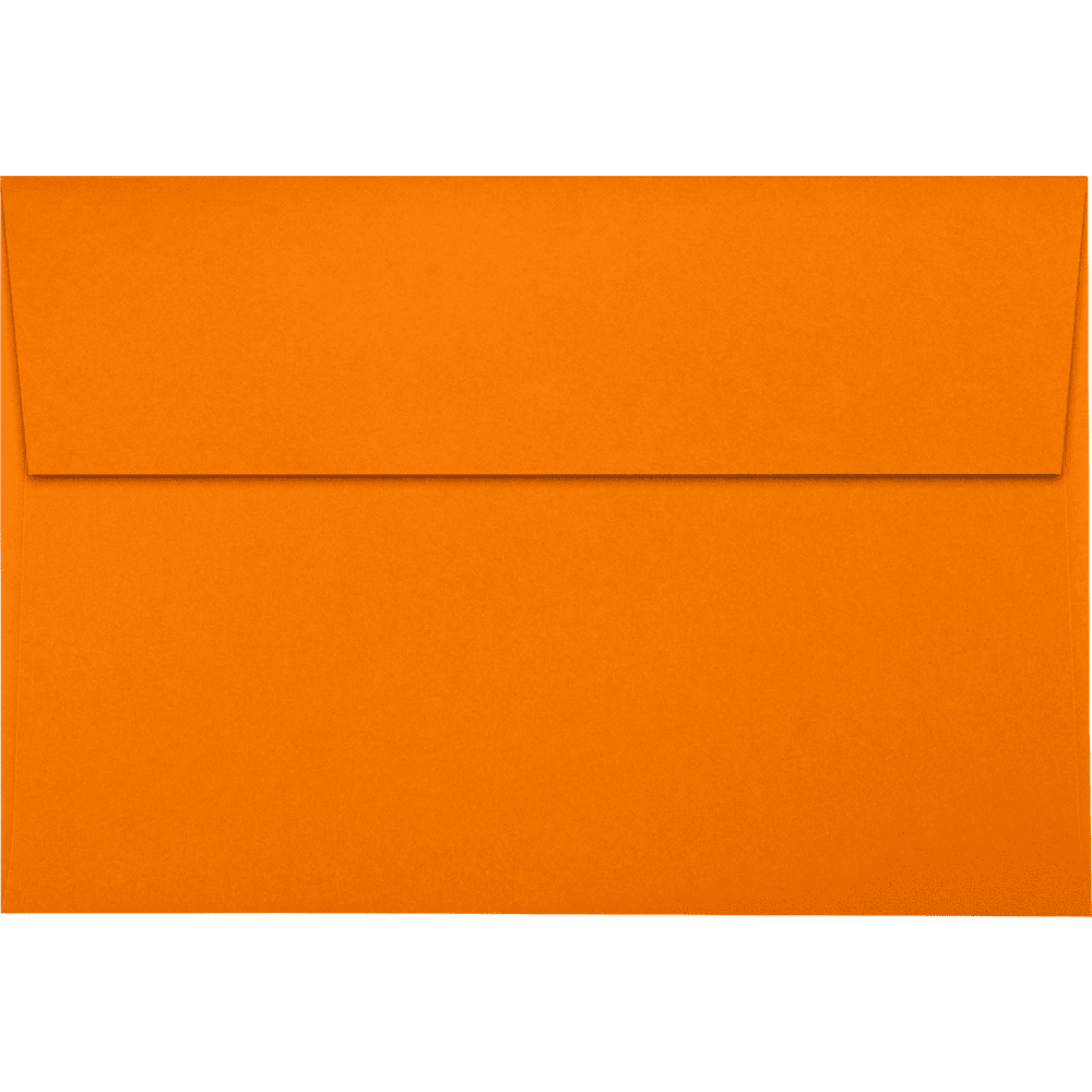 LUXPaper A8 Invitation Envelopes w/Peel & Press, 5 1/2 x 8 1/8, Mandarin Orange, 250 Pack