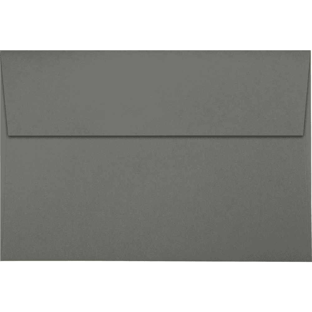 LUXPaper A8 Invitation Envelopes w/Peel & Press, 5 1/2 x 8 1/8, Smoke Gray, 500 Pack