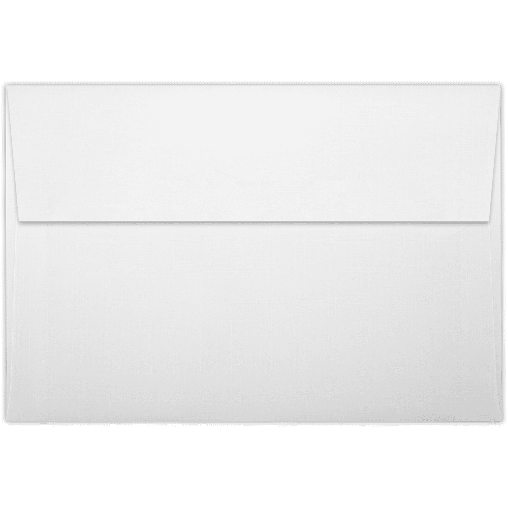 LUXPaper A8 Invitation Envelopes w/Peel & Press, 5 1/2 x 8 1/8, White Linen, 500 Pack