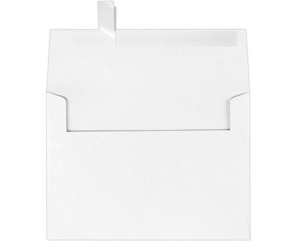 LUXPaper A9 Invitation Envelope, (5 3/4 x 8 3/4), 80lb. White w/Peel & Seal, 50/Pack