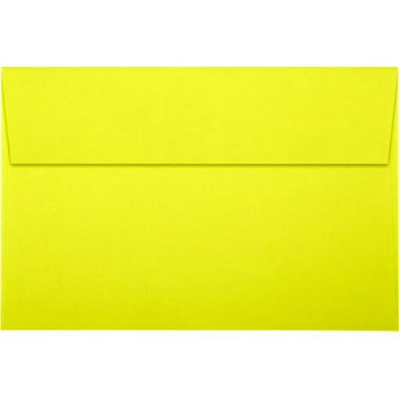 LUXPaper A9 Invitation Envelope, (5 3/4 x 8 3/4), Citrus Yellow, 500/Pack