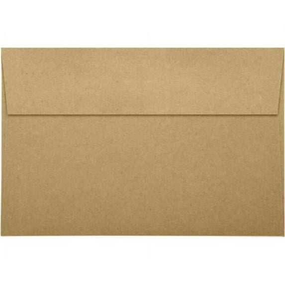 LUXPaper A9 Invitation Envelope, (5 3/4 x 8 3/4), Grocery Bag Brown, 50/Pack
