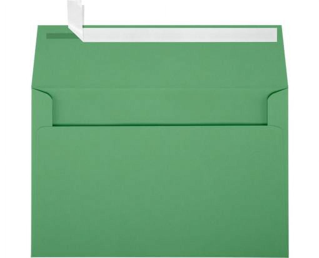 LUXPaper A9 Invitation Envelope, (5 3/4 x 8 3/4), Holiday Green, 50/Pack