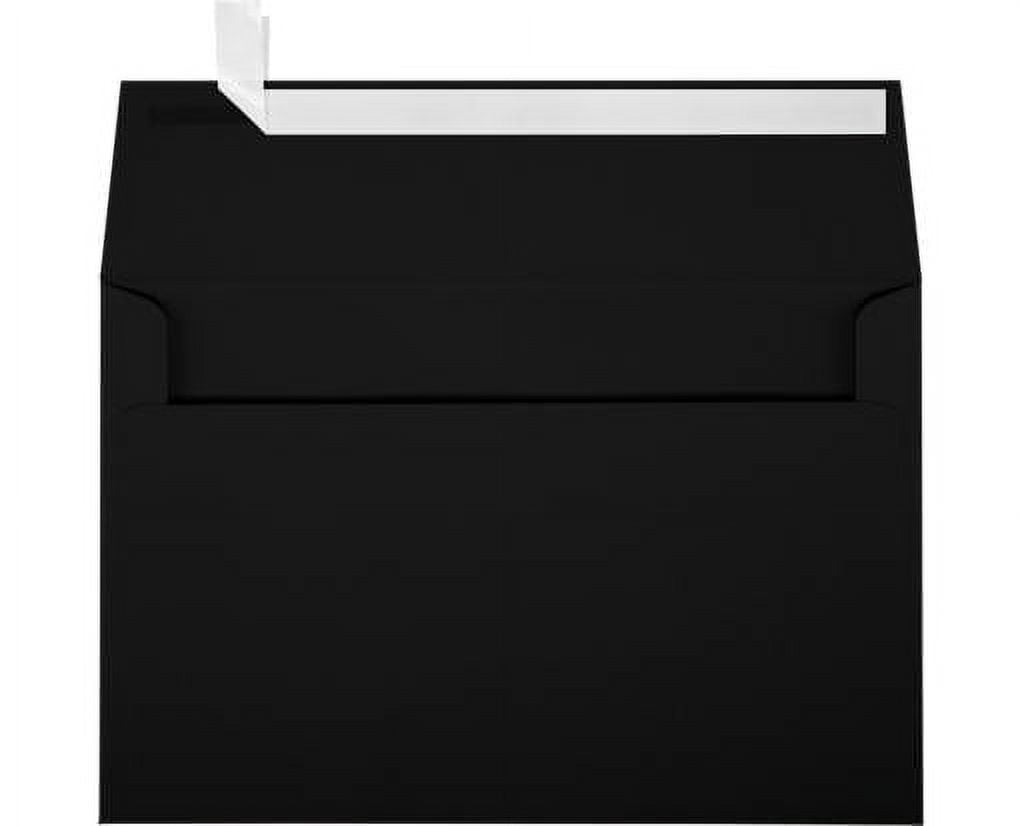 LUXPaper A9 Invitation Envelope, (5 3/4 x 8 3/4), Midnight Black, 50/Pack