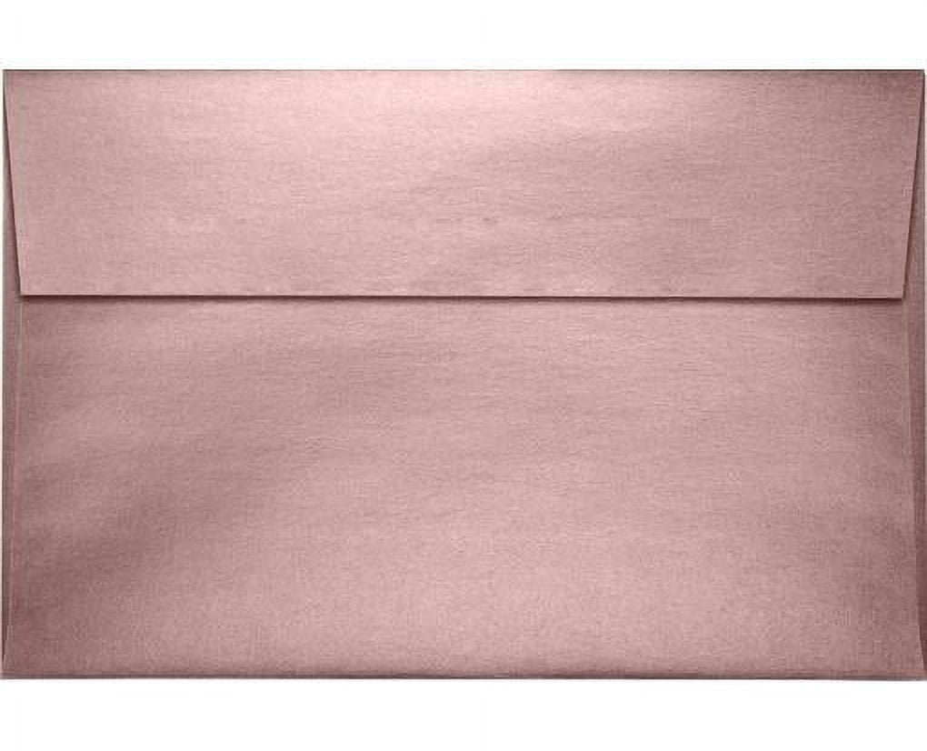 LUXPaper A9 Invitation Envelope, (5 3/4 x 8 3/4), Misty Rose Metallic, 50/Pack