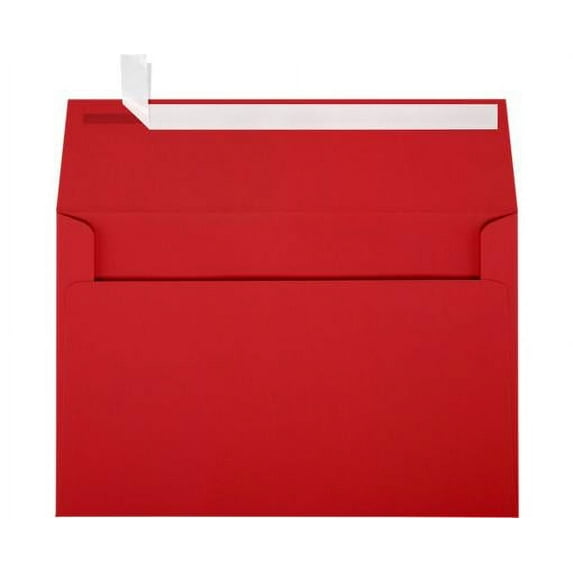 LUXPaper A9 Invitation Envelope, (5 3/4 x 8 3/4), Ruby Red, 50/Pack
