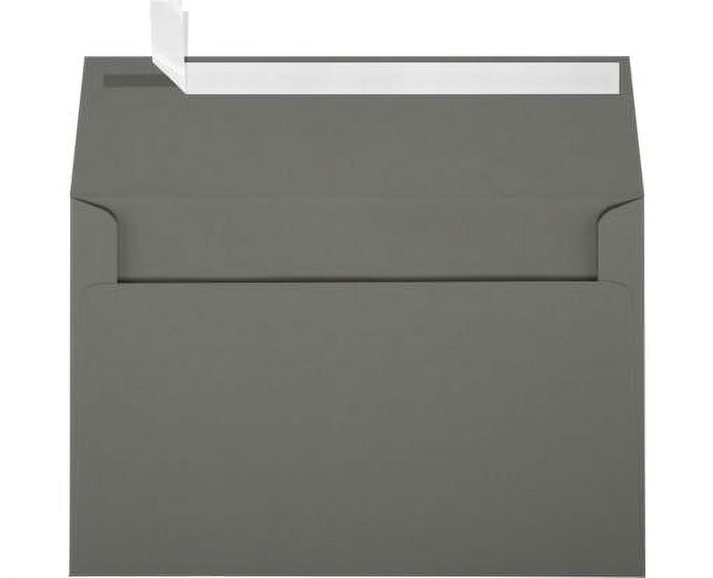 LUXPaper A9 Invitation Envelope, (5 3/4 x 8 3/4), Smoke, 50/Pack