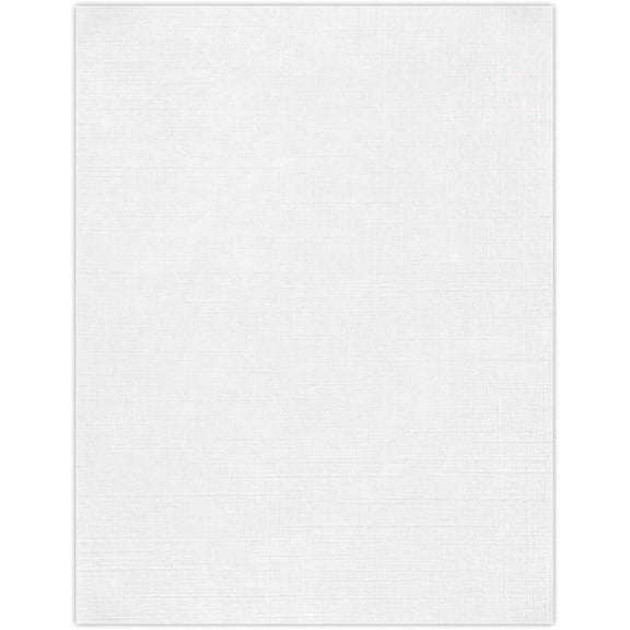 LUXPaper Cardstock, 8.5 x 11, 80lb White Linen, 500/Pack