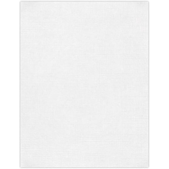 JAM Paper Cardstock, 8.5 x 11, 100lb, White Linen, 800/Pack