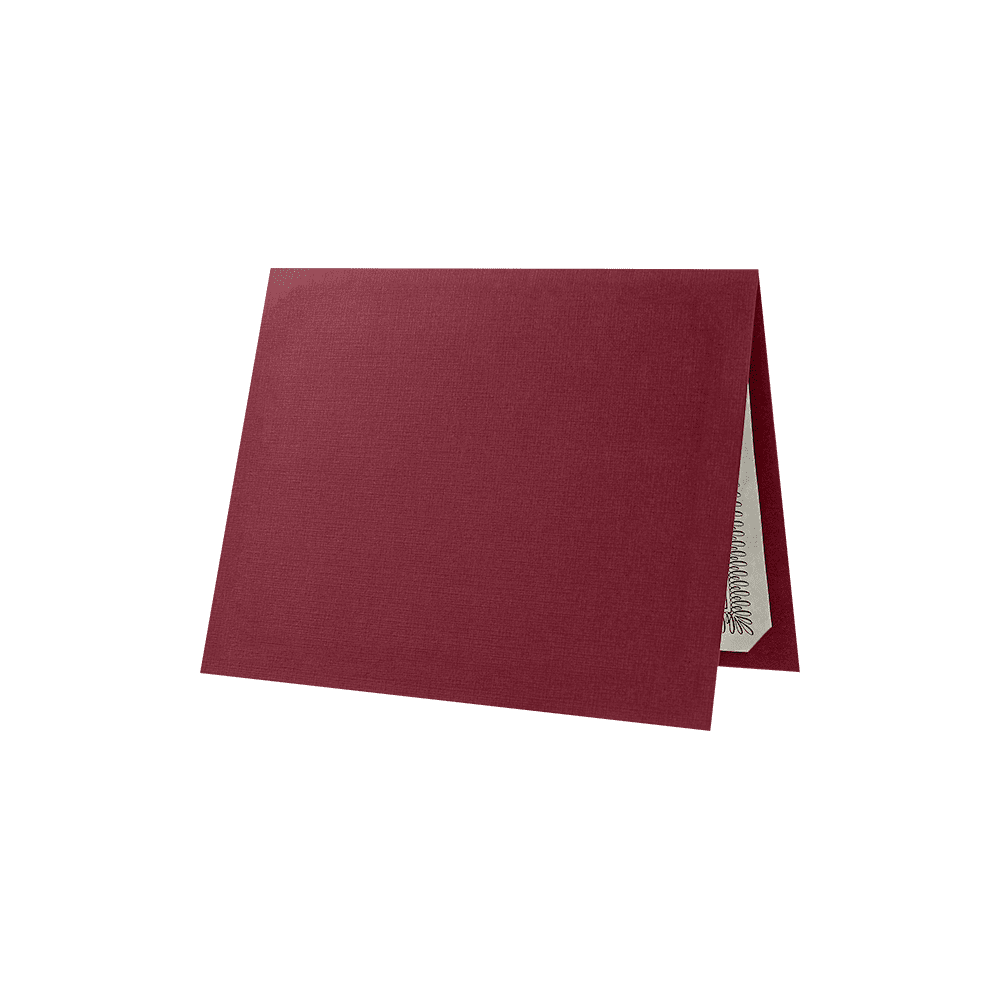 LUXPaper Certificate Holders for 8 1/2 x 11 Documents, 100 lb, Burgundy Linen, 25 Pack, Holder Size 9 1/2 x 12