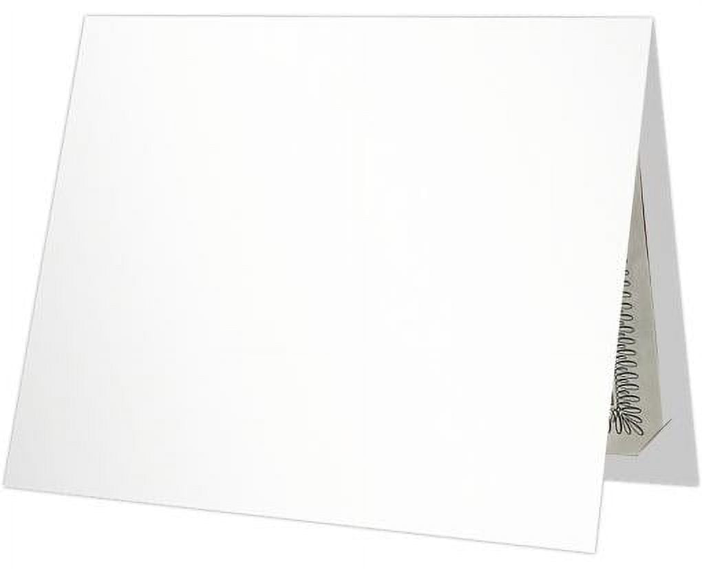 LUXPaper Certificate Holders for 8 1/2 x 11 Documents, White Gloss, 250 Pack, Holder Size 9 1/2 x 12